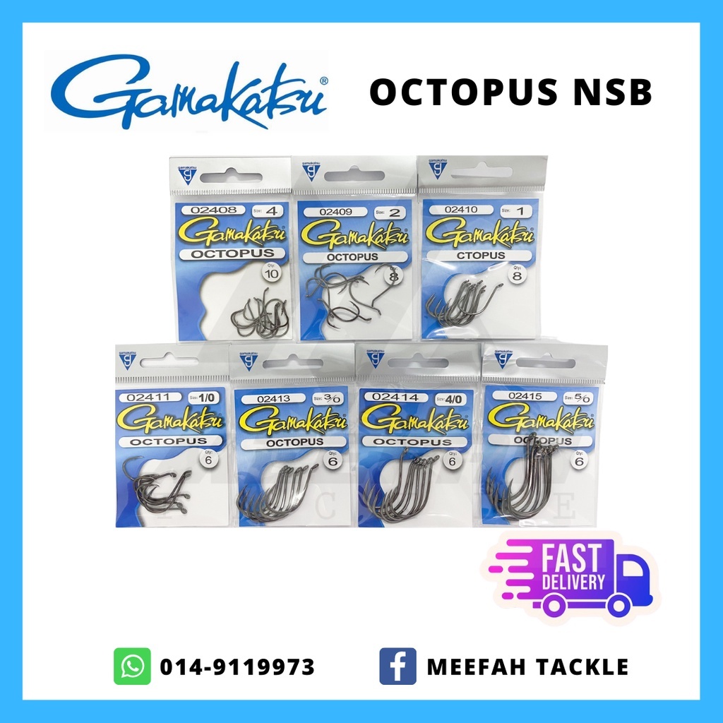 GAMAKATSU Octopus NSB ( Made in Japan ) - Fishing Hook Mata Kail Pancing –  Meefah Tackle