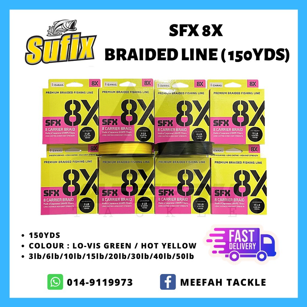 Sufix SFX 8X Multicolour Braid