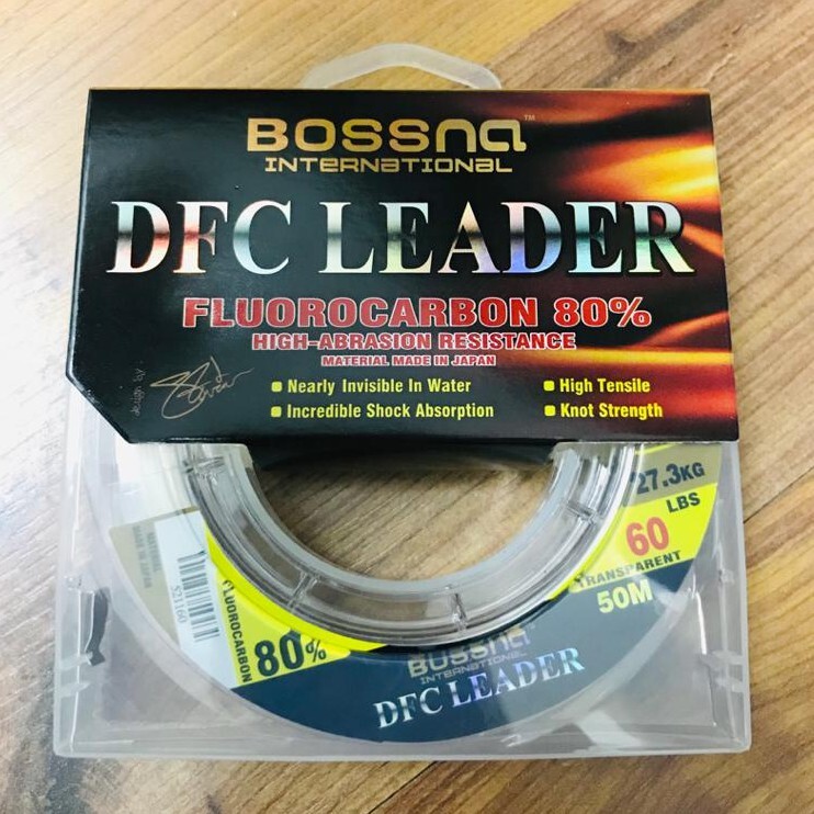 Bossna DFC Leader 80% Fluorocarbon - Leader Fishing Line Tangsi – Meefah  Tackle