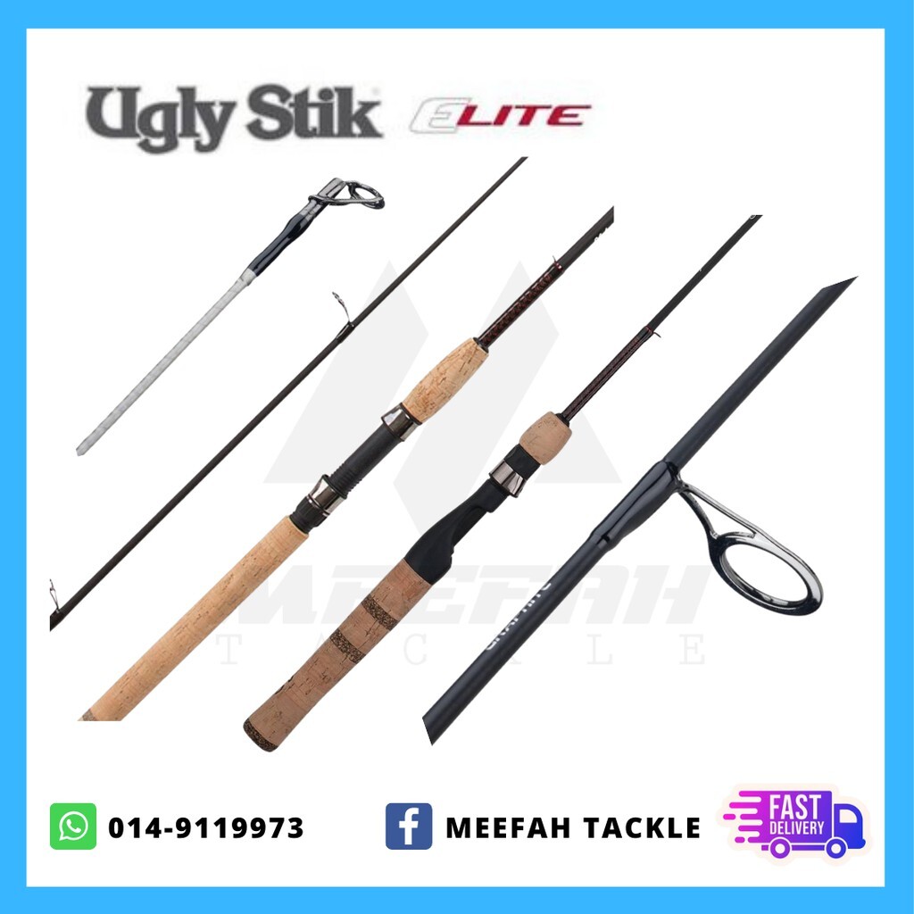UGLY STIK - Elite Rod 🔥PVC PIPE🔥 - Spinning Ultralight Fishing Rod  Pancing – Meefah Tackle