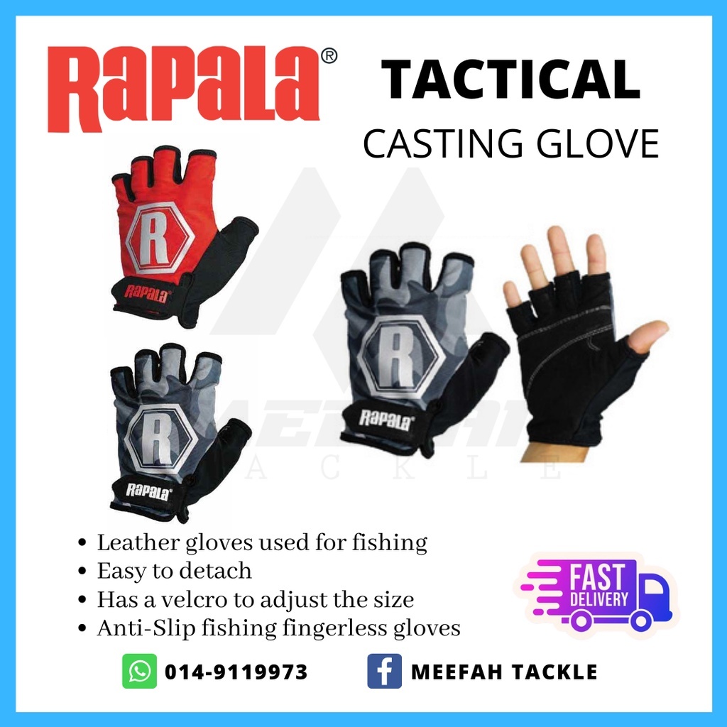Original Rapala Tactical Casting Glove Outdoor Fishing Apparel Accessories  – Meefah Tackle