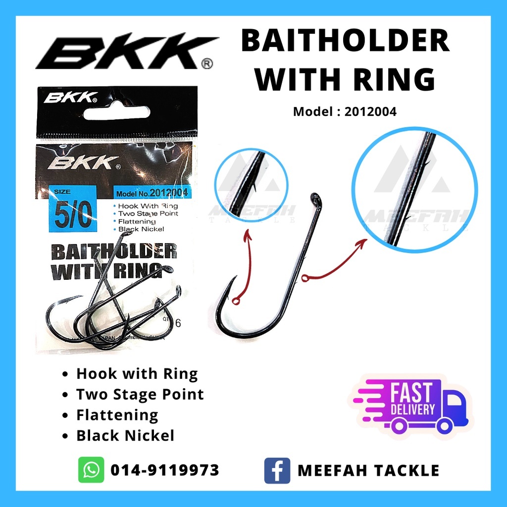 【Meefah Tackle】BKK Baitholder With Ring (Modeln:2012004) - Baitholder  Fishing Hook