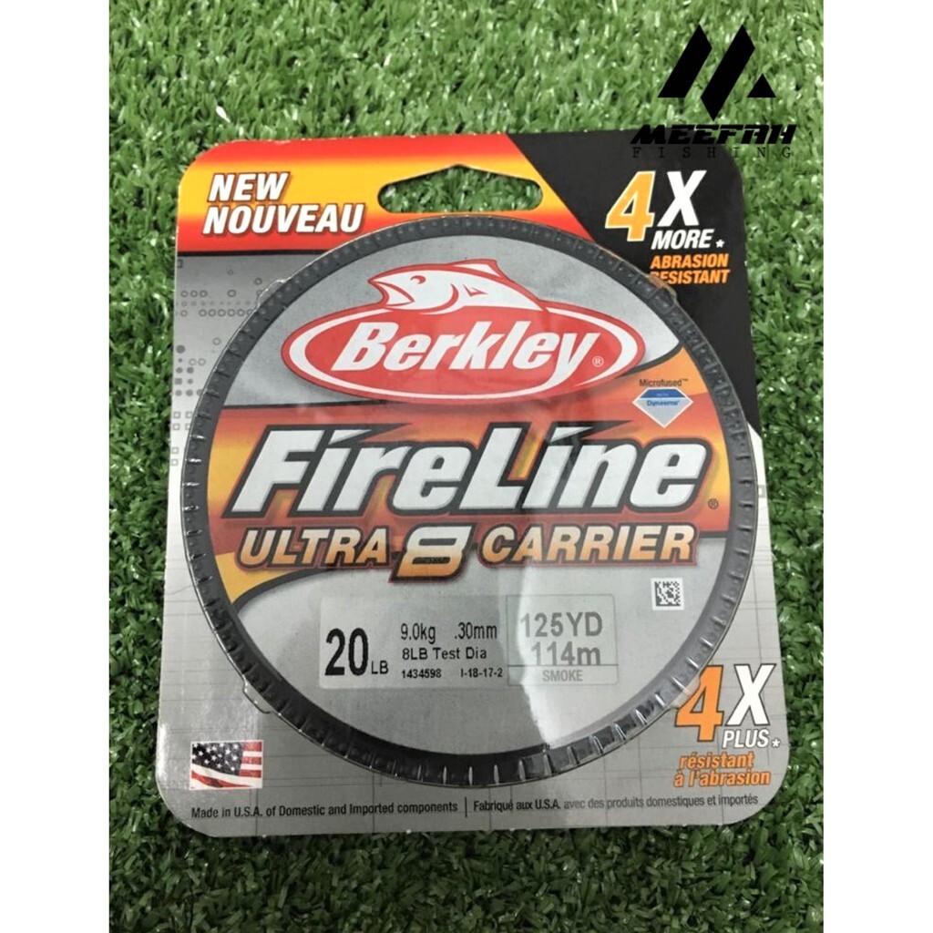 Berkley Fire Line 17lb 7lb Dia. 300 YD Smoke