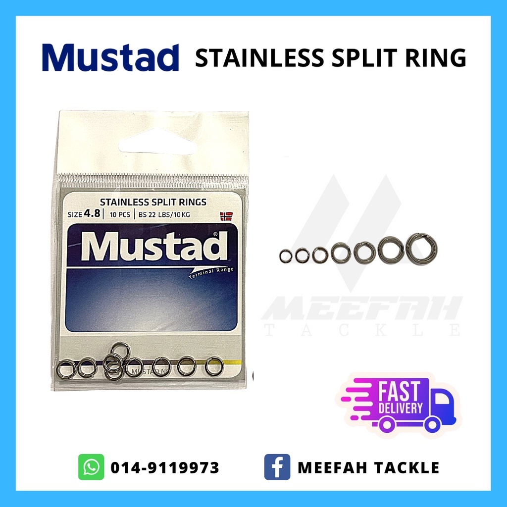 Mustad MA033-SS Forged Stainless Steel Split Rings
