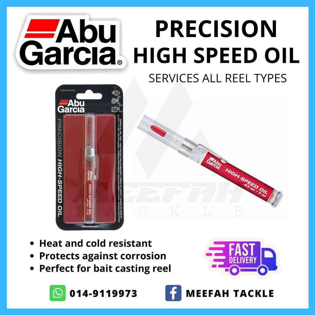 Abu Garcia Precision High Speed Oil 7ml FOR All Reel Types Reel Oil Grease  Lube Accessories – Meefah Tackle