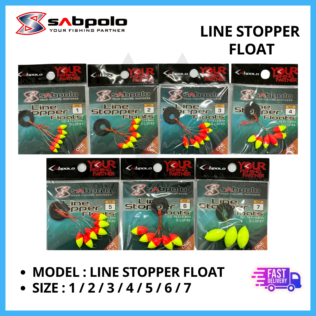 SABPOLO LINE STOPPER FLOAT Fishing Accessories Line Stopper Pancing –  Meefah Tackle