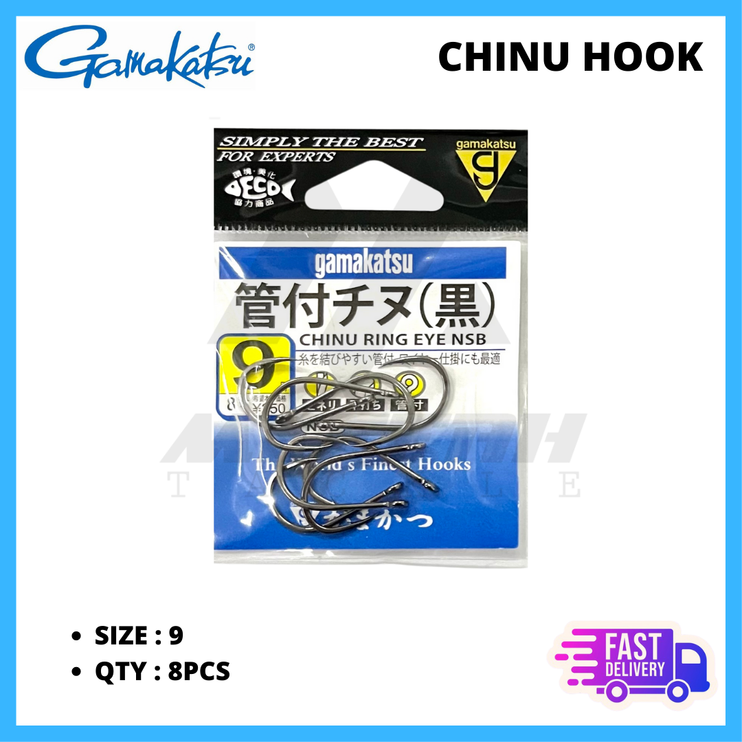 GAMAKATSU Chinu Ring Eye NSB ( Made in Japan ) - Fishing Hook Mata Kail  Pancing – Meefah Tackle