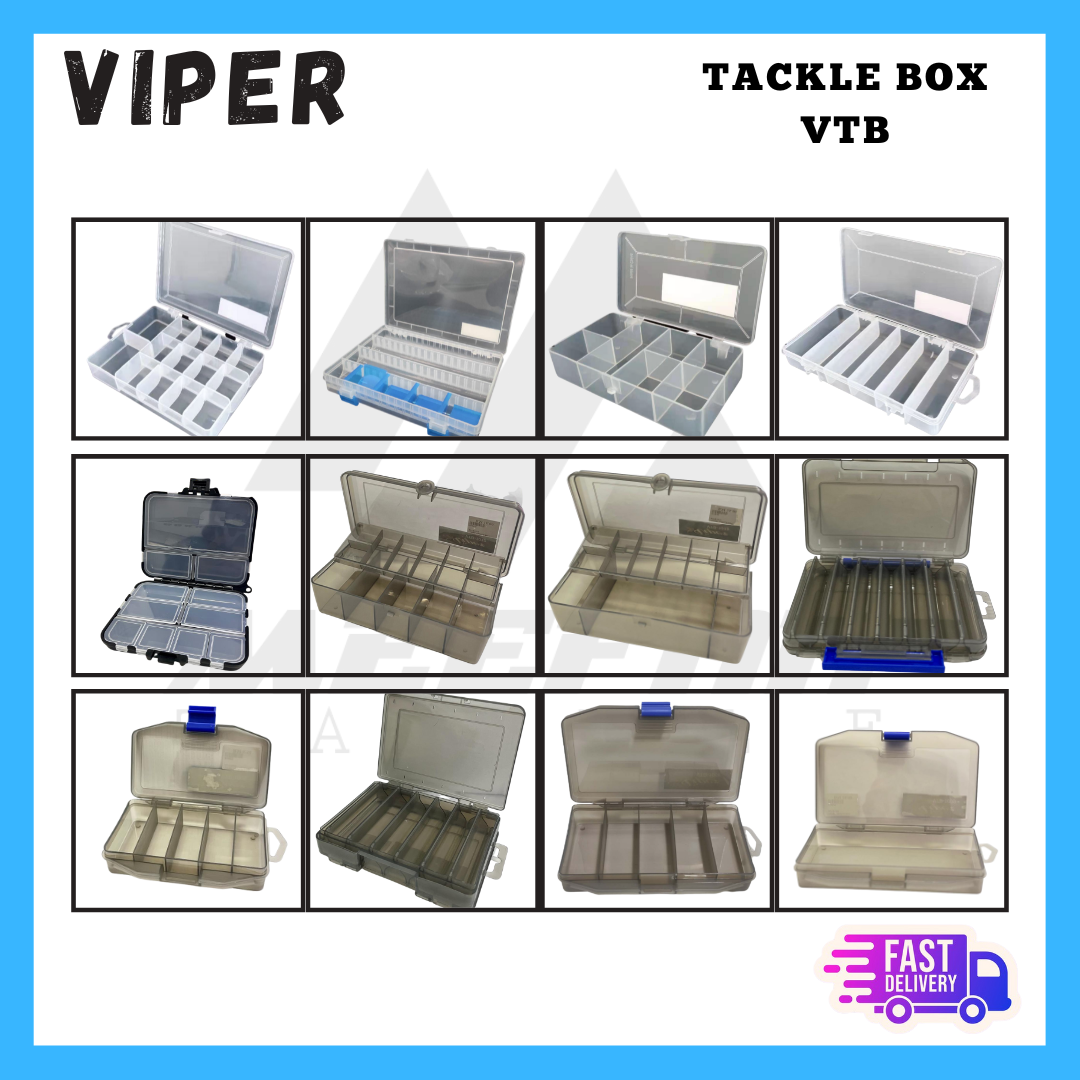 VIPER Tackle Box ( VTB ) - Fishing Accessories Tackle Box Pancing – Meefah  Tackle