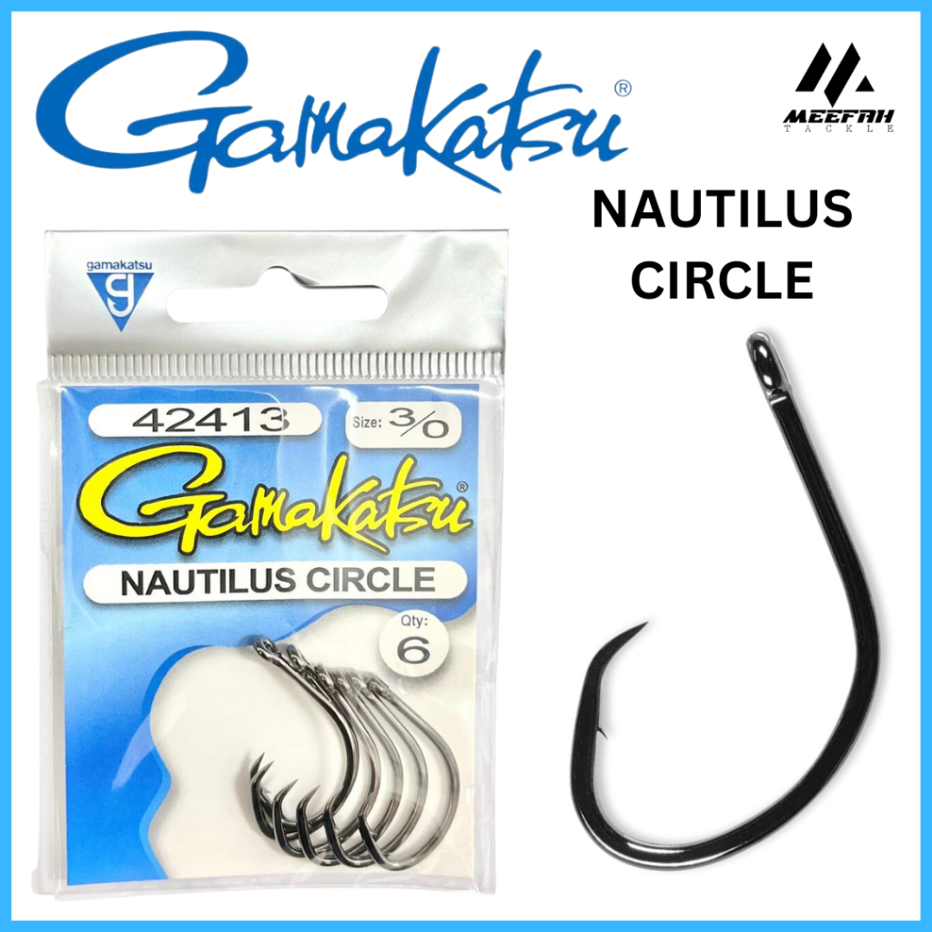 GAMAKATSU Nautilus Circle 42413 ( Made in Japan ) - Fishing Hook Mata Kail  Pancing