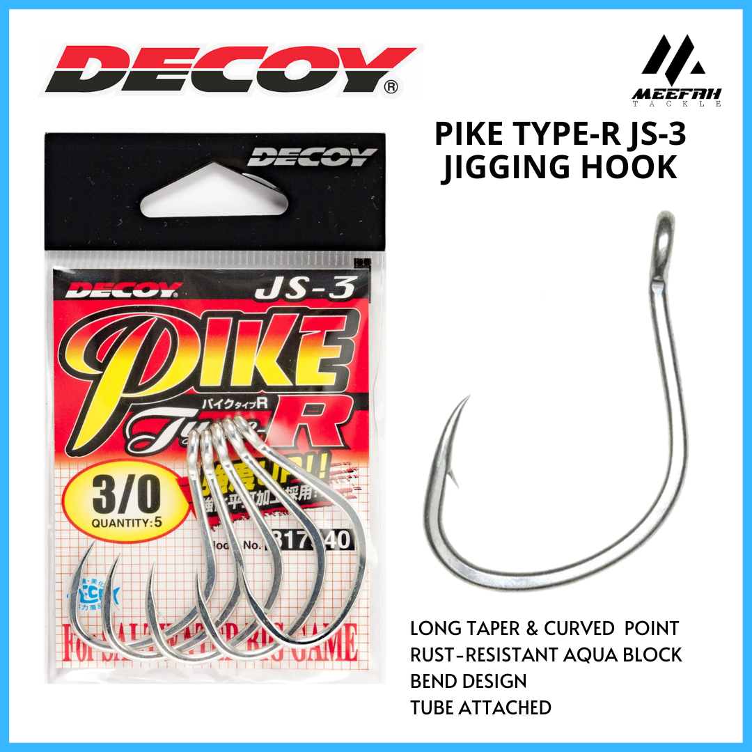 DECOY PIKE Type R JS-3 JIGGING HOOK - Jigging Fishing Hook Mata Kail
