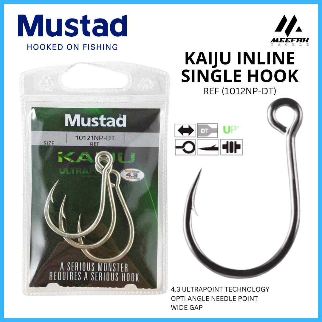 Mustad UltraPoint 10121NP-DT Kaiju Inline Single Jig Hook