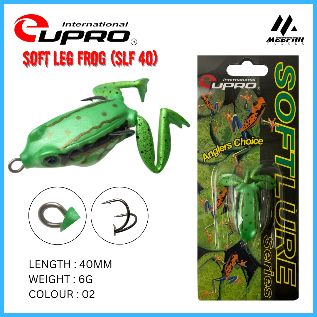 EUPRO Soft Leg Frog Lure SLF40 ( 40mm / 6g ) Fishing Lure Bait Soft Frog  Umpan Katak Pancing – Meefah Tackle