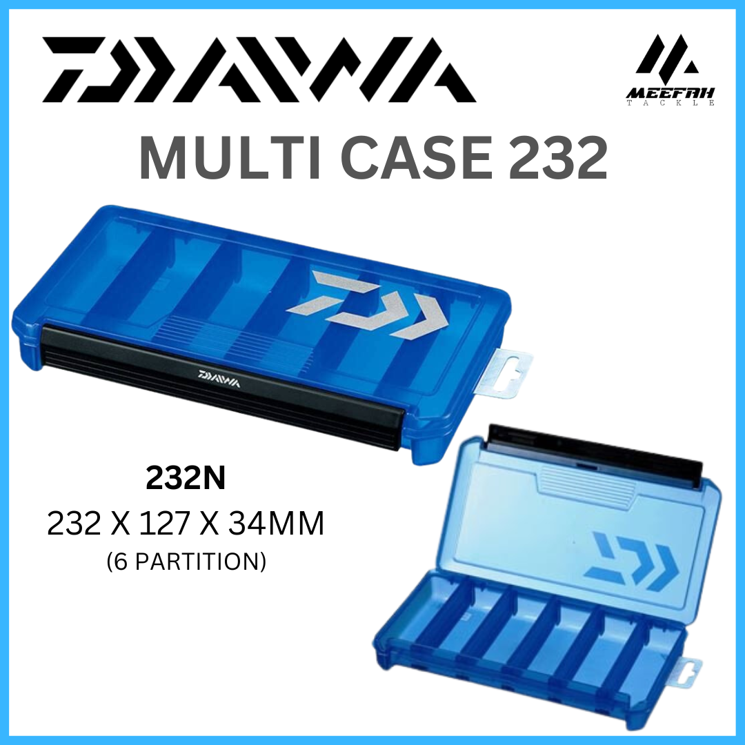 DAIWA MULTI CASE 232N / 232M - Fishing Tackle Box Umpan Pancing