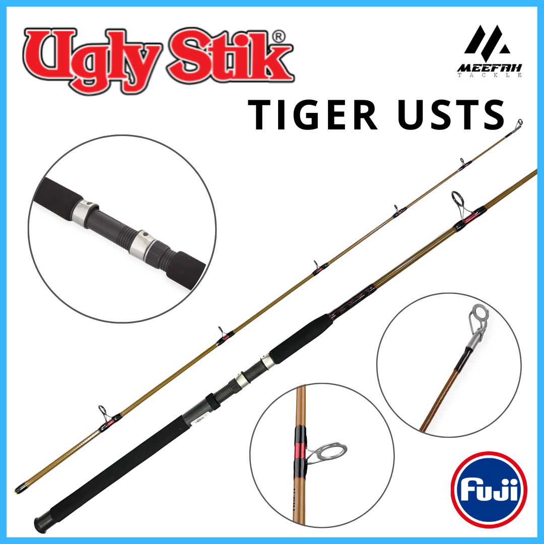 SHAKESPEARE UGLY STIK TIGER 🔥INCLUDE PVC🔥 - Fishing Spinning Rod Pancing  – Meefah Tackle