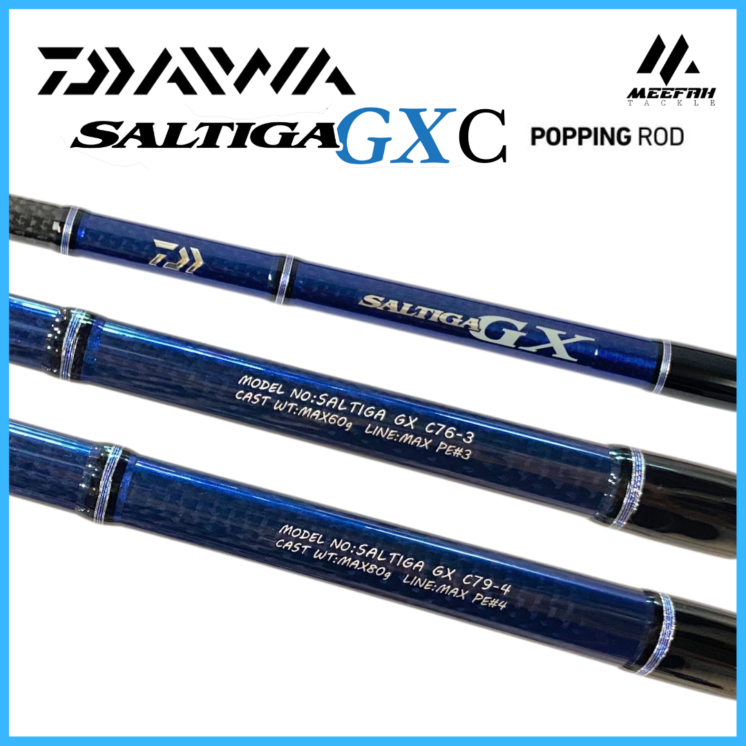 NEW ARRIVAL DAIWA 2023 SALTIGA GX C Popping Rod 🔥 INCLUDE PVC + WARRANTY  🔥 - Fishing Rod Joran Pancing