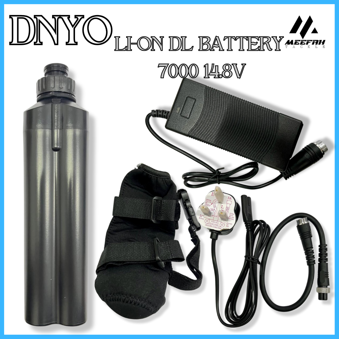 DNYO LI ION-DL 7000 14.8V BATTERY ( BLACK ) - Fishing Battery Electric Reel  – Meefah Tackle