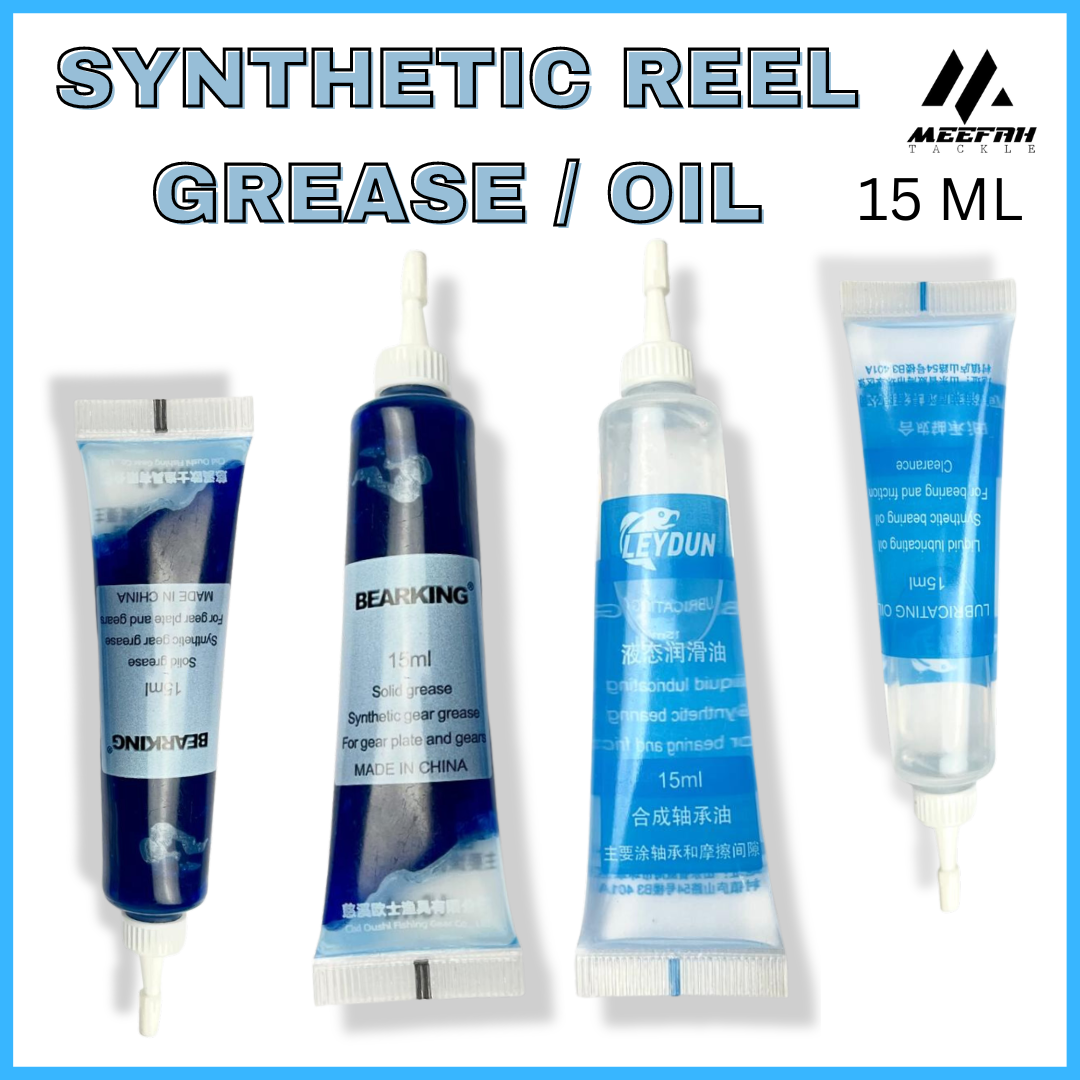 Synthetic Reel Grease & Reel Oil For Gear & Drag Washer / Grease Mesin 15 ML