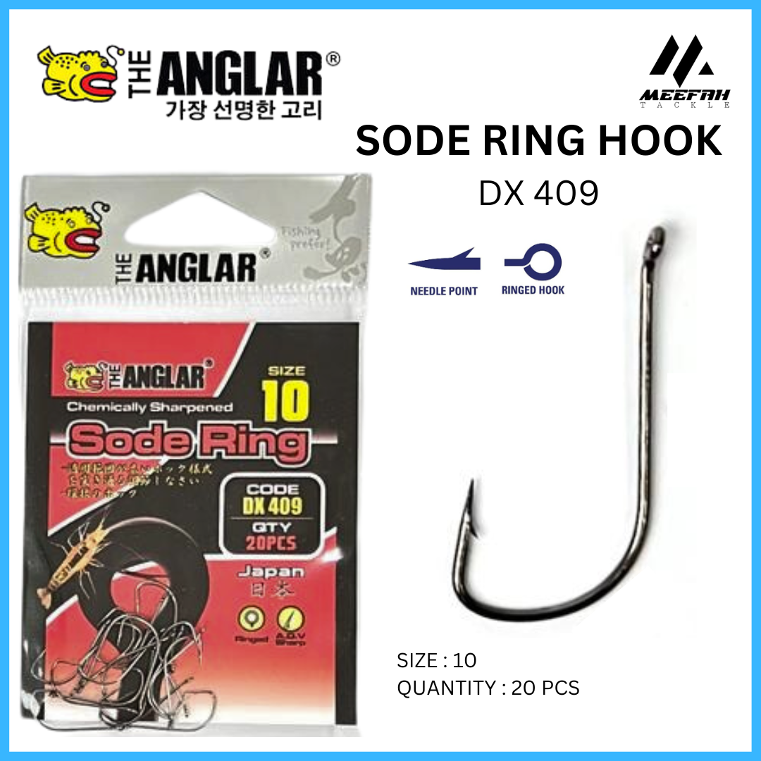 THE ANGLAR SODE RING HOOK PARWN HOOK DX 409 - Fishing Hook Mata Kail Udang  Pancing – Meefah Tackle