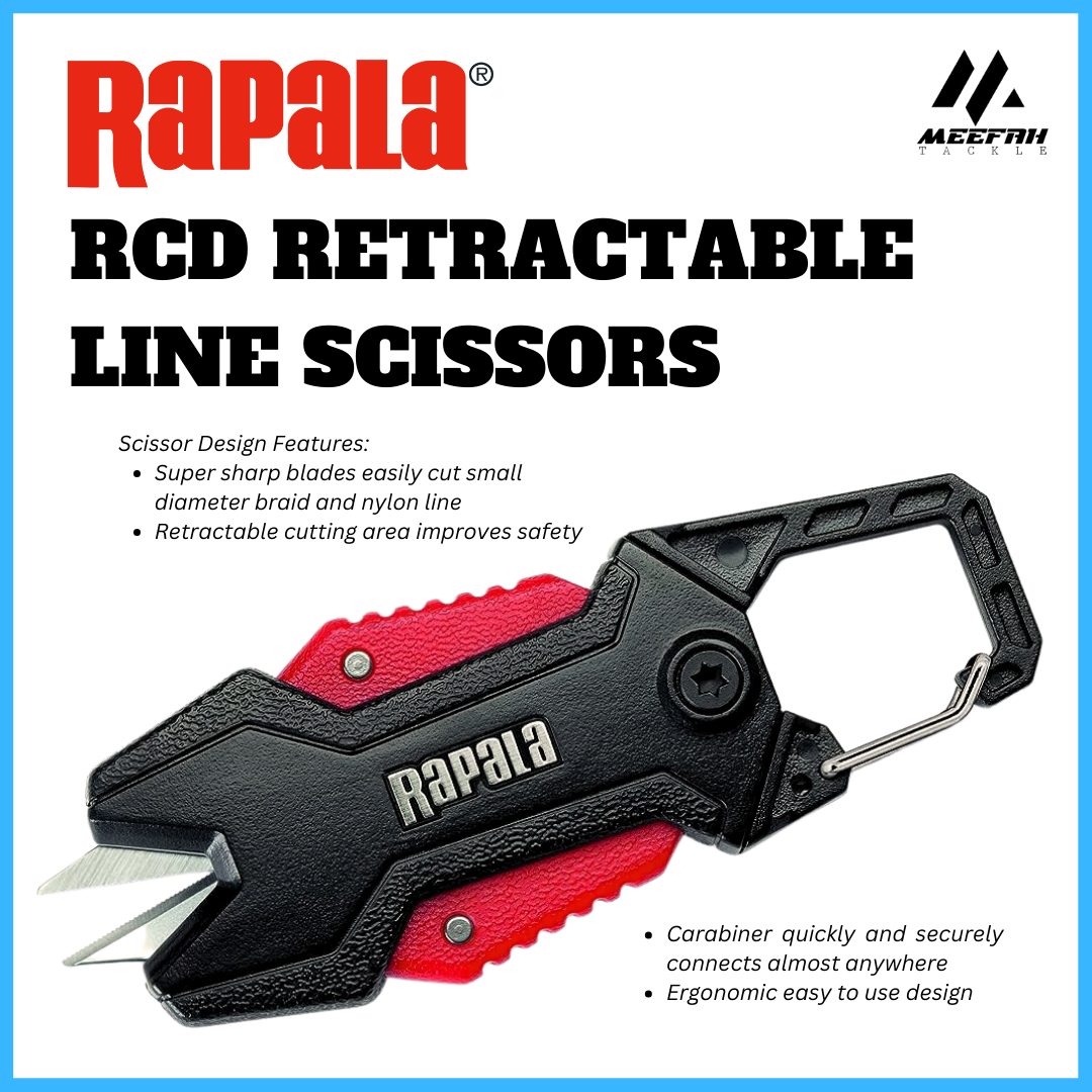 RAPALA RCD RETRACTABLE LINE SCISSORS - Fishing Accessories Outdoor