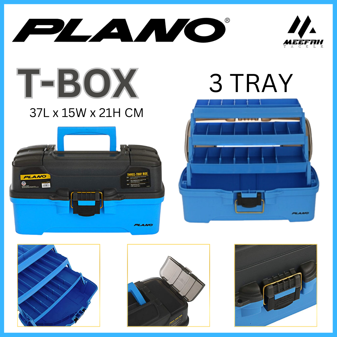 PLANO T BOX 1 TRAY 2 TRAY 3 TRAY - Fishing Tool Box Accessories