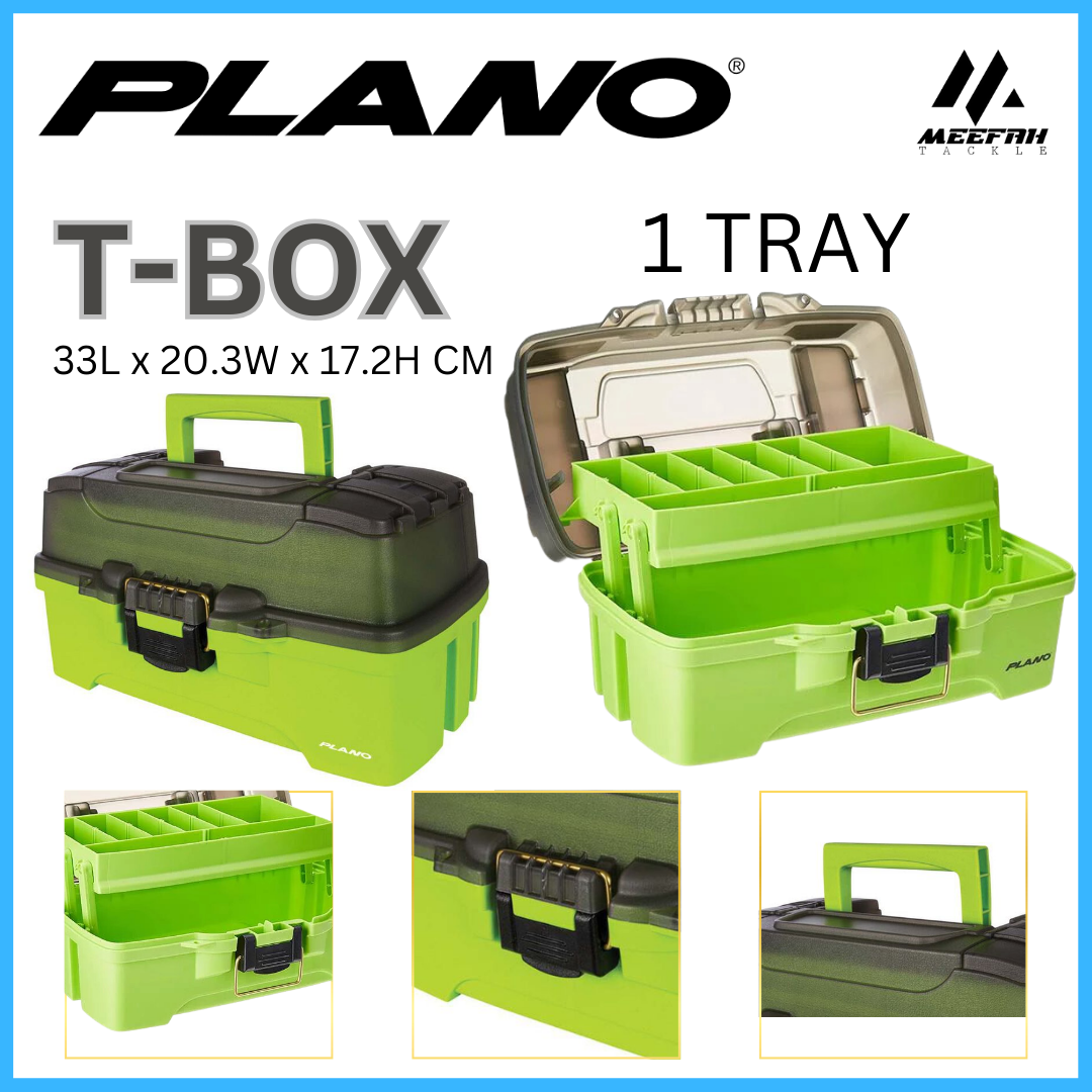 PLANO T BOX 1 TRAY 2 TRAY 3 TRAY - Fishing Tool Box Accessories Pancing –  Meefah Tackle