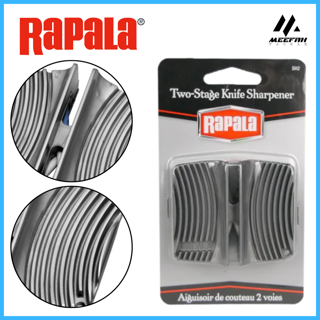 NEW RAPALA TWO STAGE KNIFE SHARPENER - Fishing Tools Accessories – Meefah  Tackle