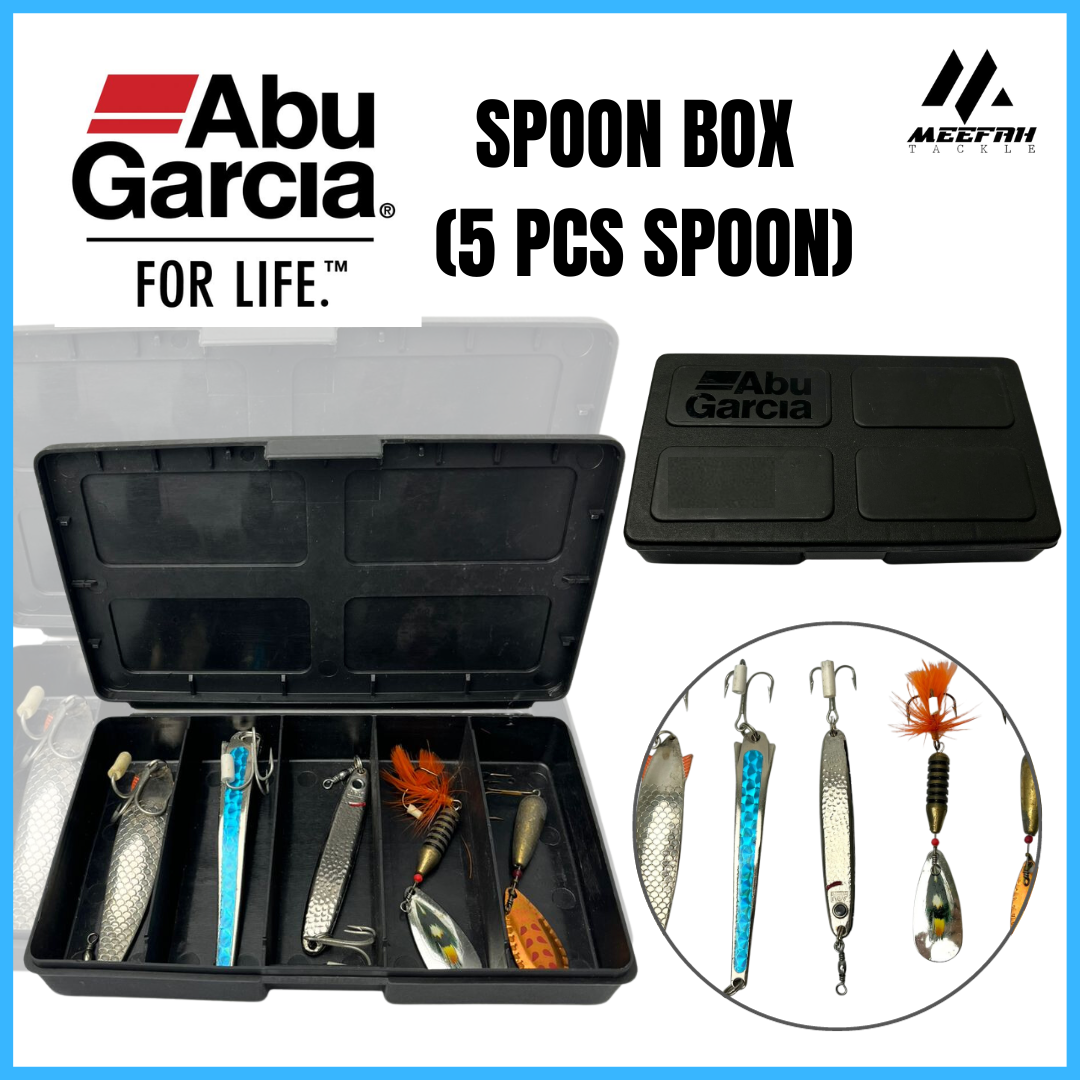 ABU GARCIA Vintage Spoon Spinner 5in1 Set Box -Fishing Spoon Box