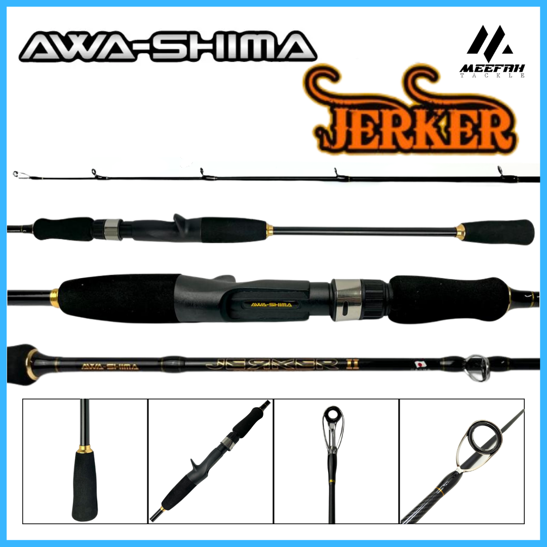 AWASHIMA JERKER ROD INCLUDE PVC - Fishing Rod Joran Pancing – Meefah Tackle