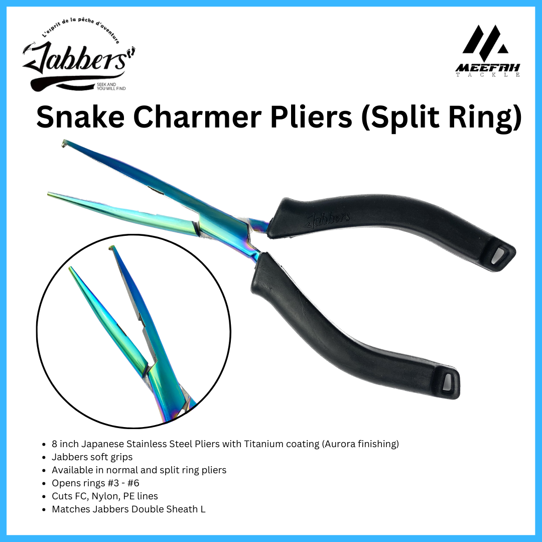 Jabbers Fidus Snake Charmer Plier Split Ring Plier - Fishing Plier Tools  Pancing