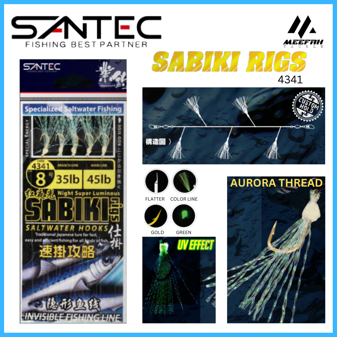 SANTEC SABIKI 4341 AURORA THREAD - Fishing Lure Apollo Invisible Line