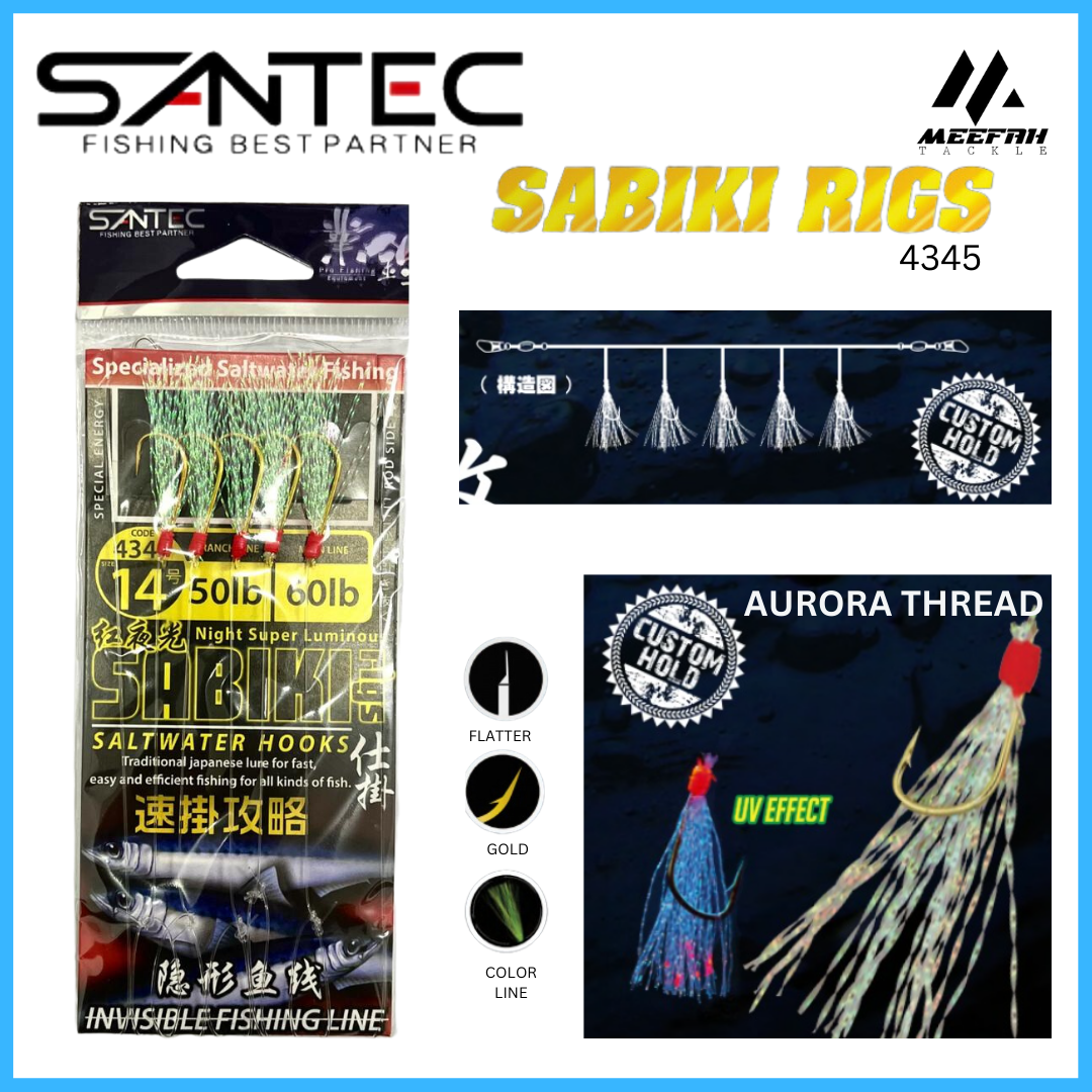 Santec Sabiki 888 Aurora Theread 4363 - 6pcs-set
