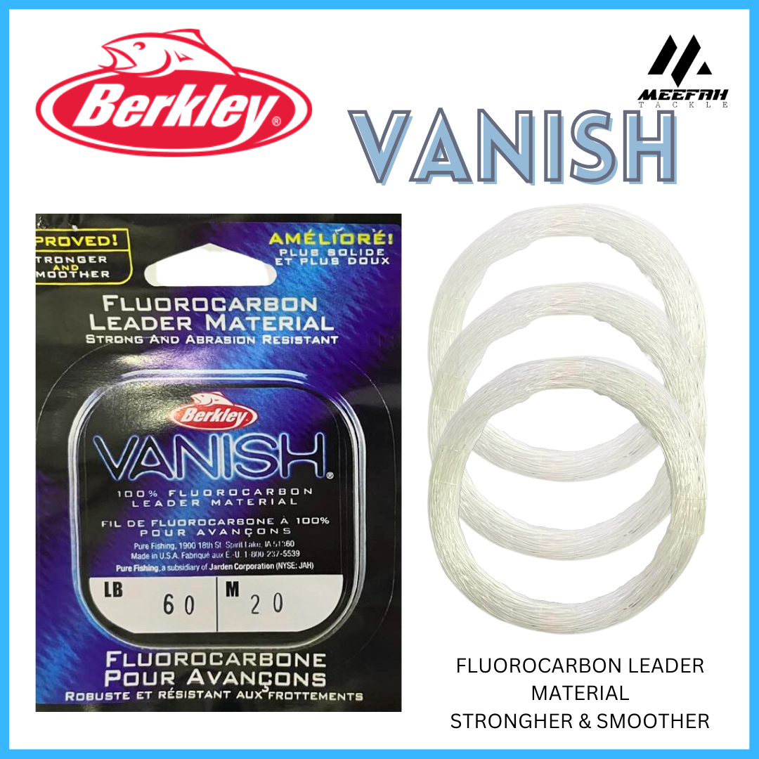 Berkley Vanish®, Clear, 60lb | 27.2kg Fluorocarbon Fishing Line