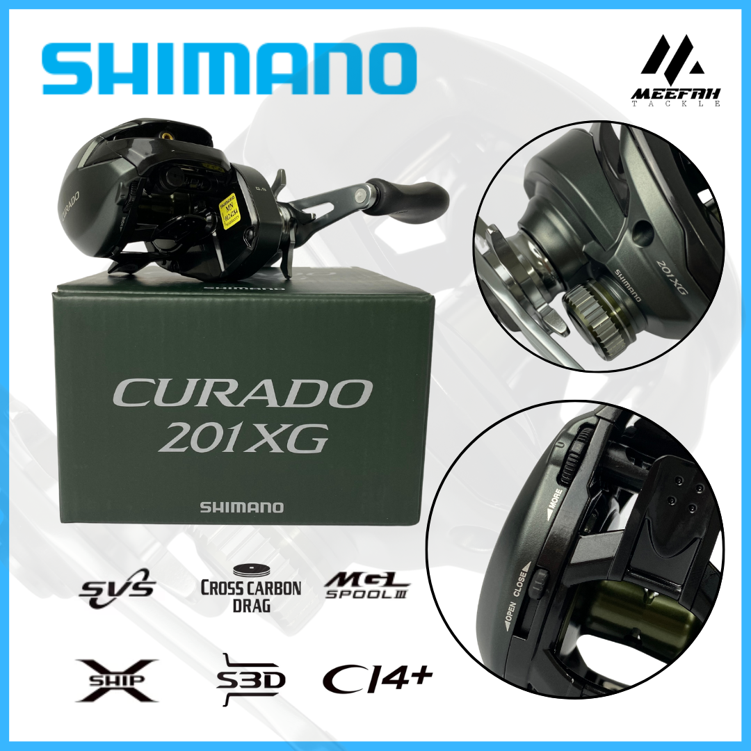 Shimano 2023 Curado M & 2017 Curado K 201 Series 🔥FREE GIFT🔥 - Baitcasting  Fishing Reel Mesin Pancing – Meefah Tackle