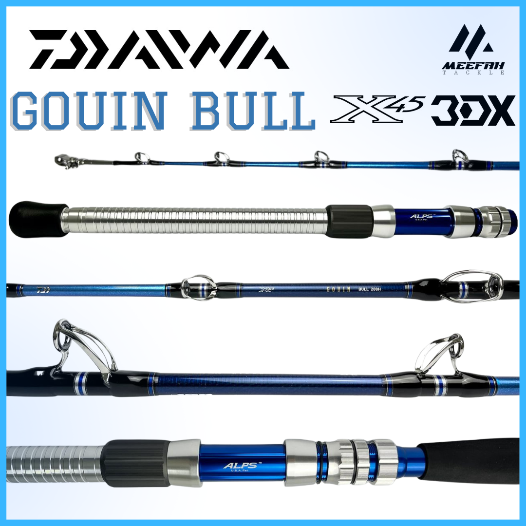 DAIWA 2023 GOUIN BULL 200 SURF ROD INCLUDE PVC - Fishing Rod Joran Pancing  – Meefah Tackle