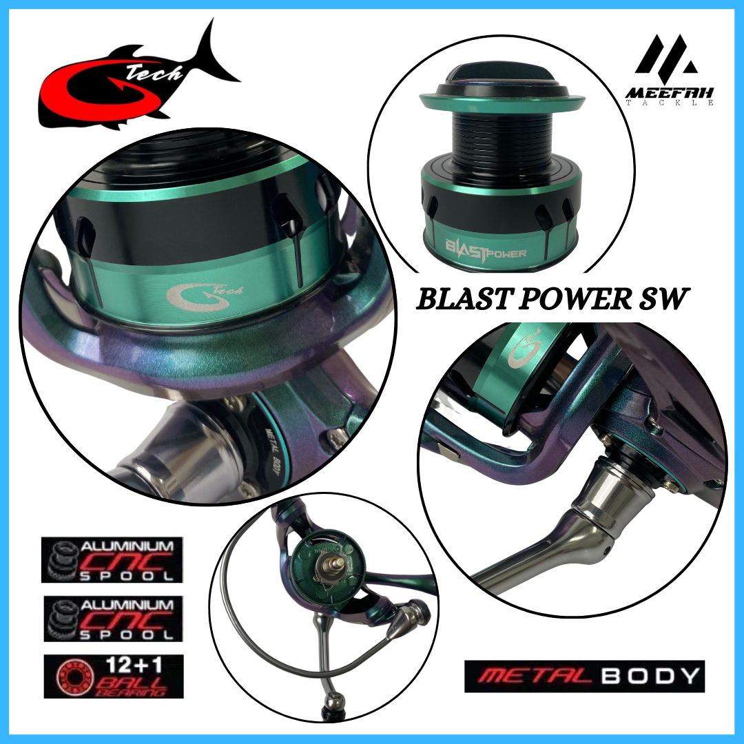 G-Tech Gtech Blast Power 4000 PG 5000 PG🔥FREE GIFT🔥- Spinning Light  Jigging Fishing Reel – Meefah Tackle