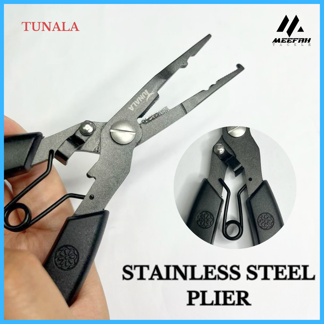 TUNALA STAINLESS STEEL PLIER 16CM - Fishing Accessories Tools Playar Pancing