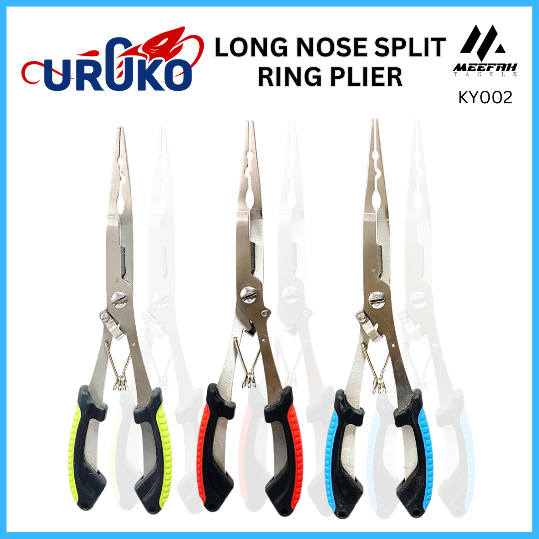 UROKO KY002 LONG NOSE SPLIT RING PLIER 21.5CM - Fishing Plier