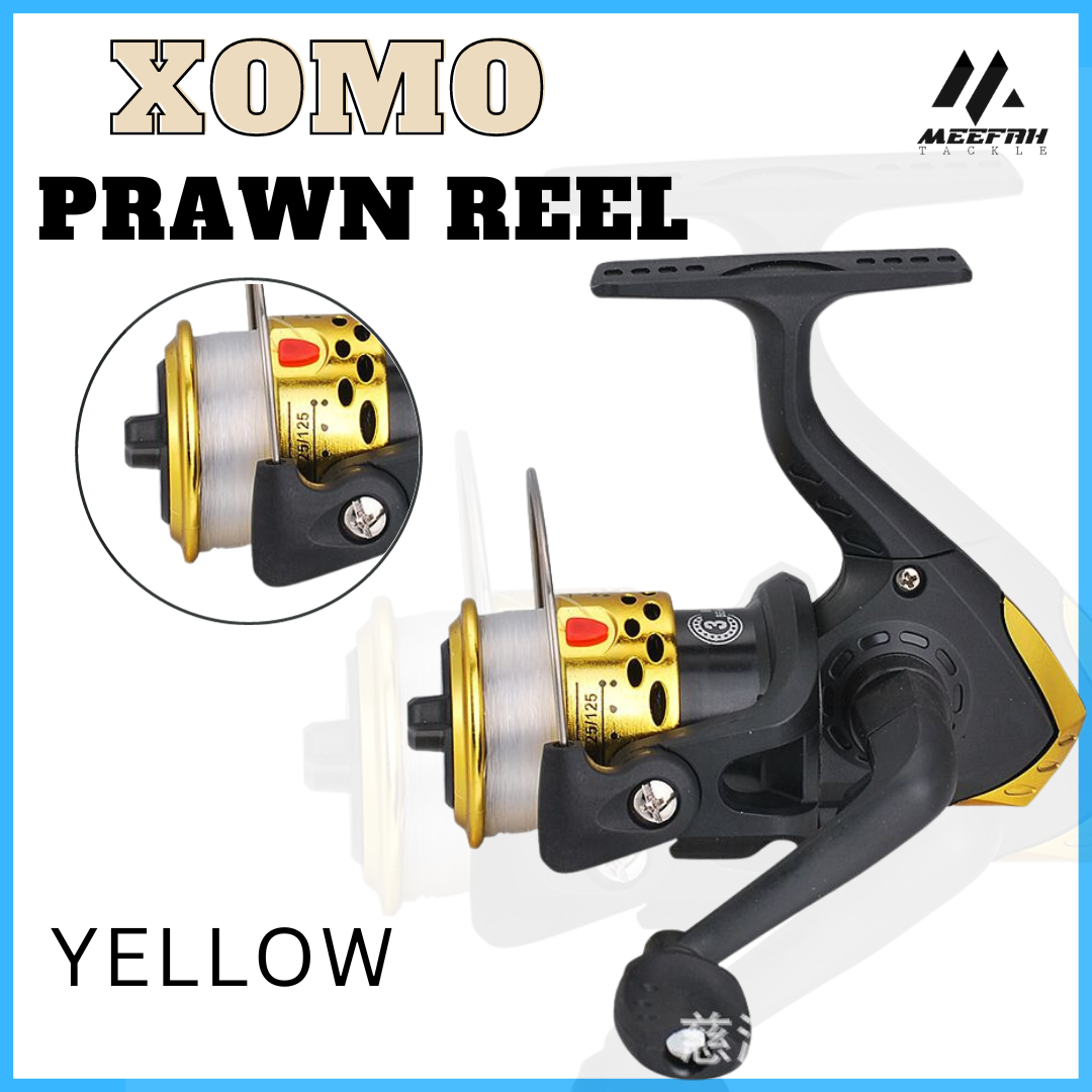 XOMO PRAWN REEL XM 200-3 - Spinning Finesse Fishing Reel UL Ultralight Mesin  Pancing Udang – Meefah Tackle