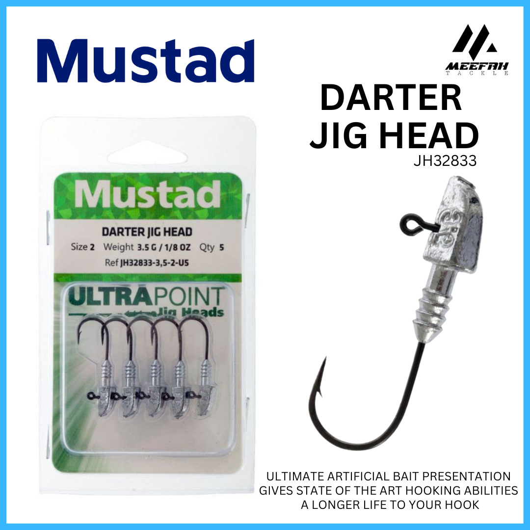 Mustad Ultra Point Darter Classic Jighead Fishing Hook (Ref: JH32833)