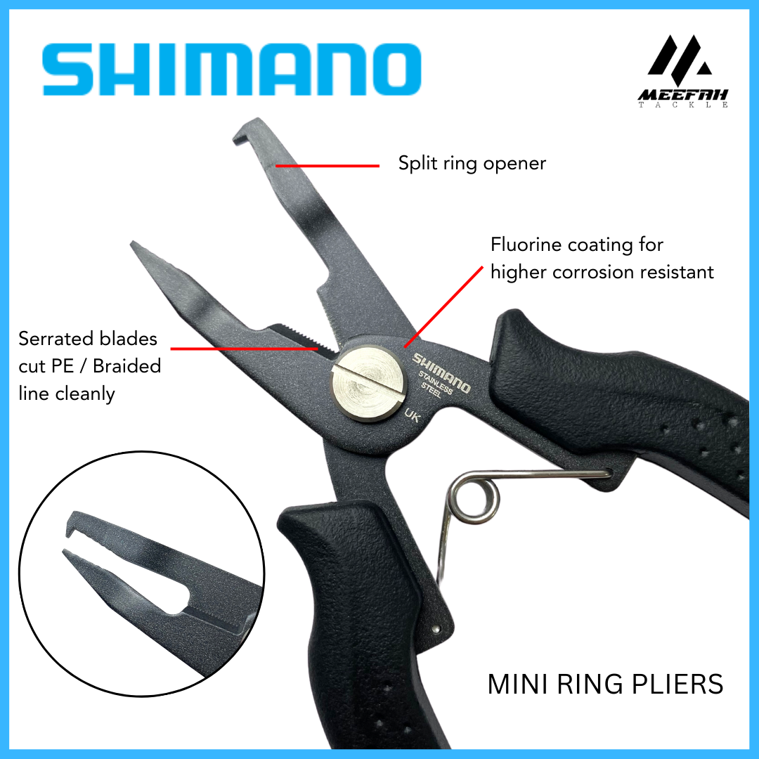 SHIMANO Split Ring Plier Type F ( Light Game / Shore Lure / Jigging ) -  Fishing Pliers Accessories Tools Playar Pancing