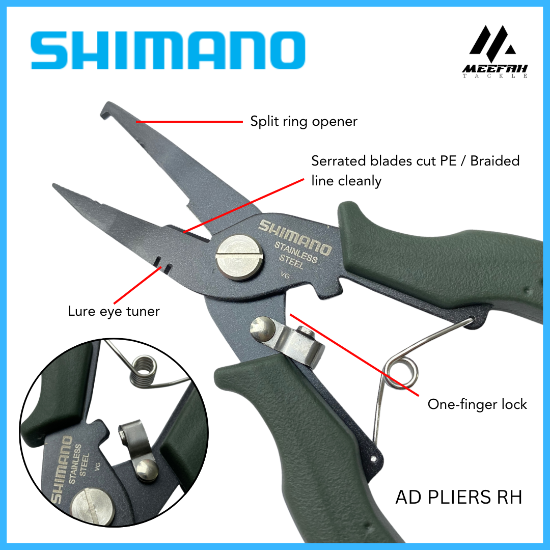 SHIMANO Type F Split Ring Plier ( Light Game & Shore Lure ) - Fishing  Pliers Accessories Tools Playar Pancing