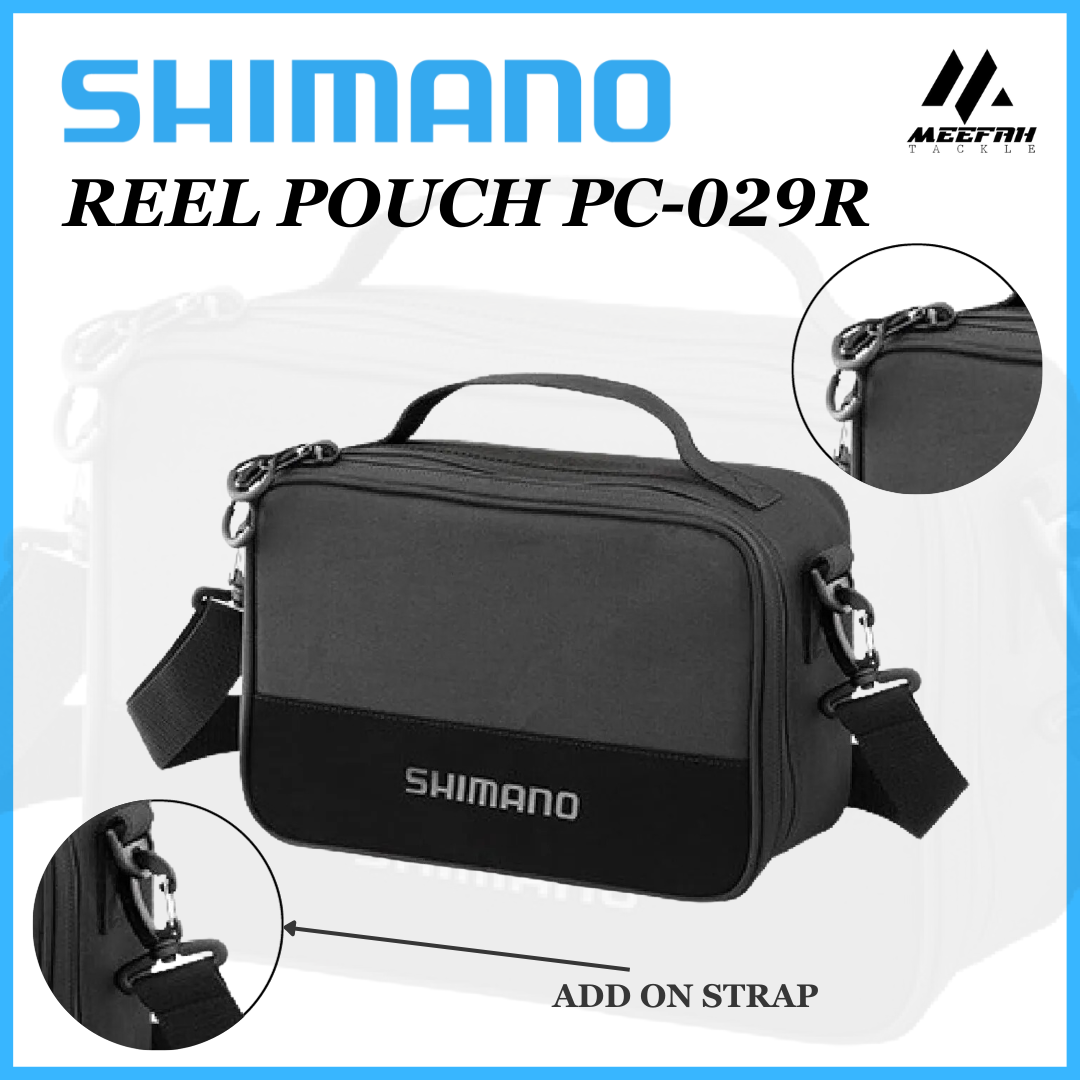 SHIMANO Reel Pouch PC-029R ( Size M ) - Fishing Bag Reel Bag Pancing –  Meefah Tackle