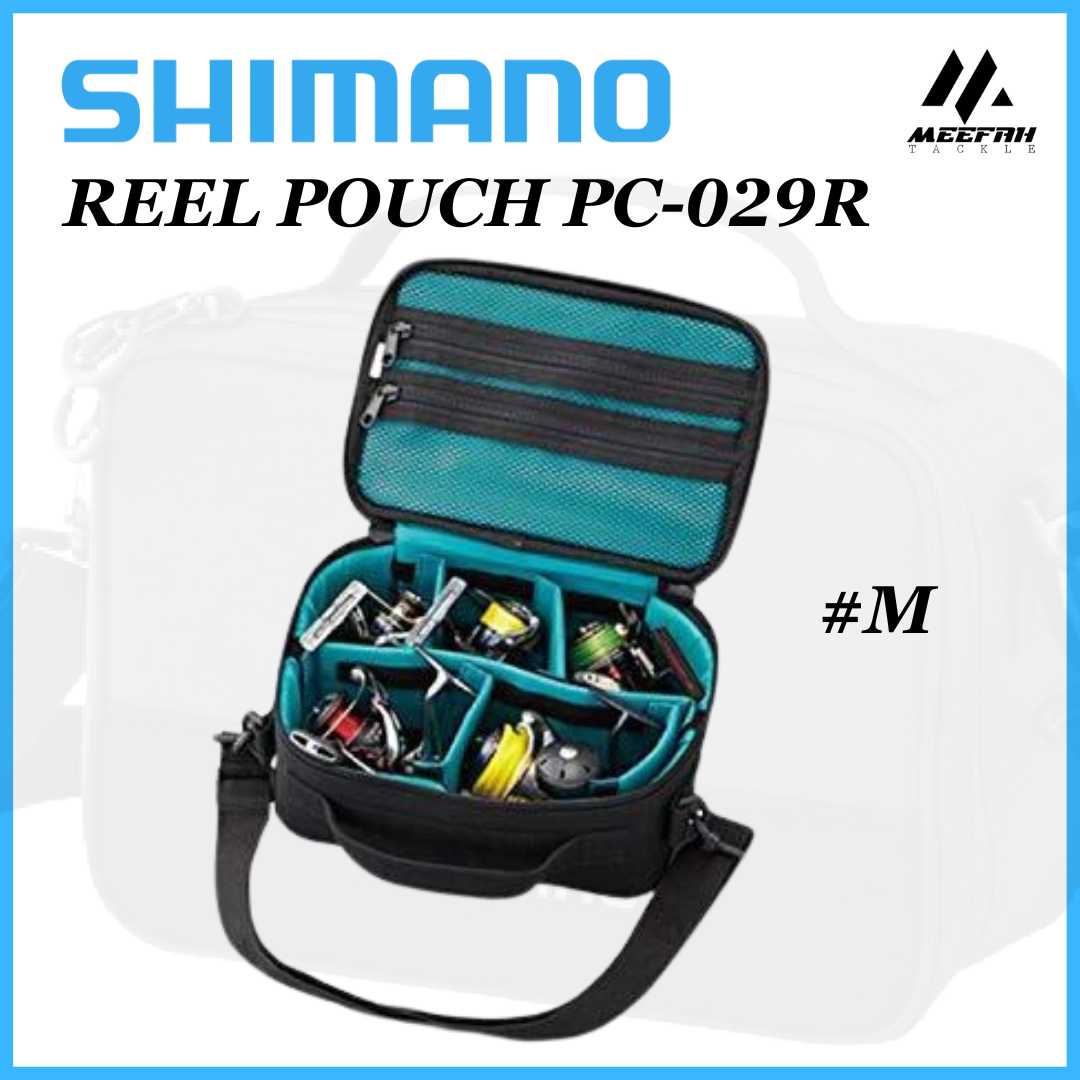 SHIMANO Reel Pouch PC-029R ( Size M ) - Fishing Bag Reel Bag Pancing