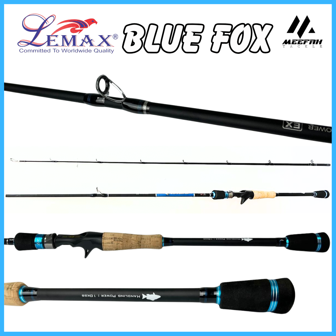 LEMAX BLUE FOX ROD 🔥PVC PIPE🔥 - Spinning Fishing Rod Pancing
