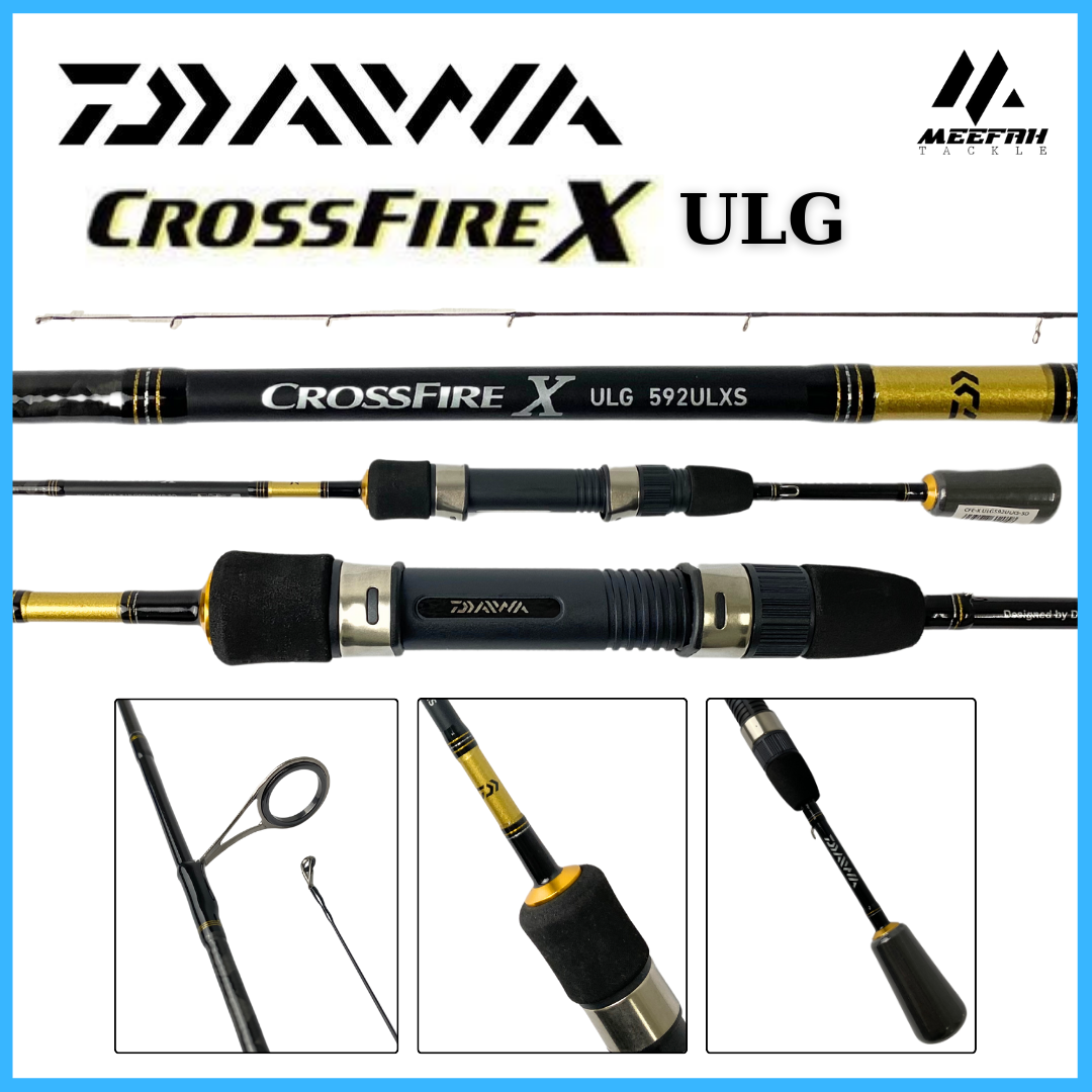 DAIWA CROSSFIRE X ULG Ultralight Series 🔥PVC Pipe🔥- Spinning UL  Ultralight Fishing Rod Joran Pancing – Meefah Tackle