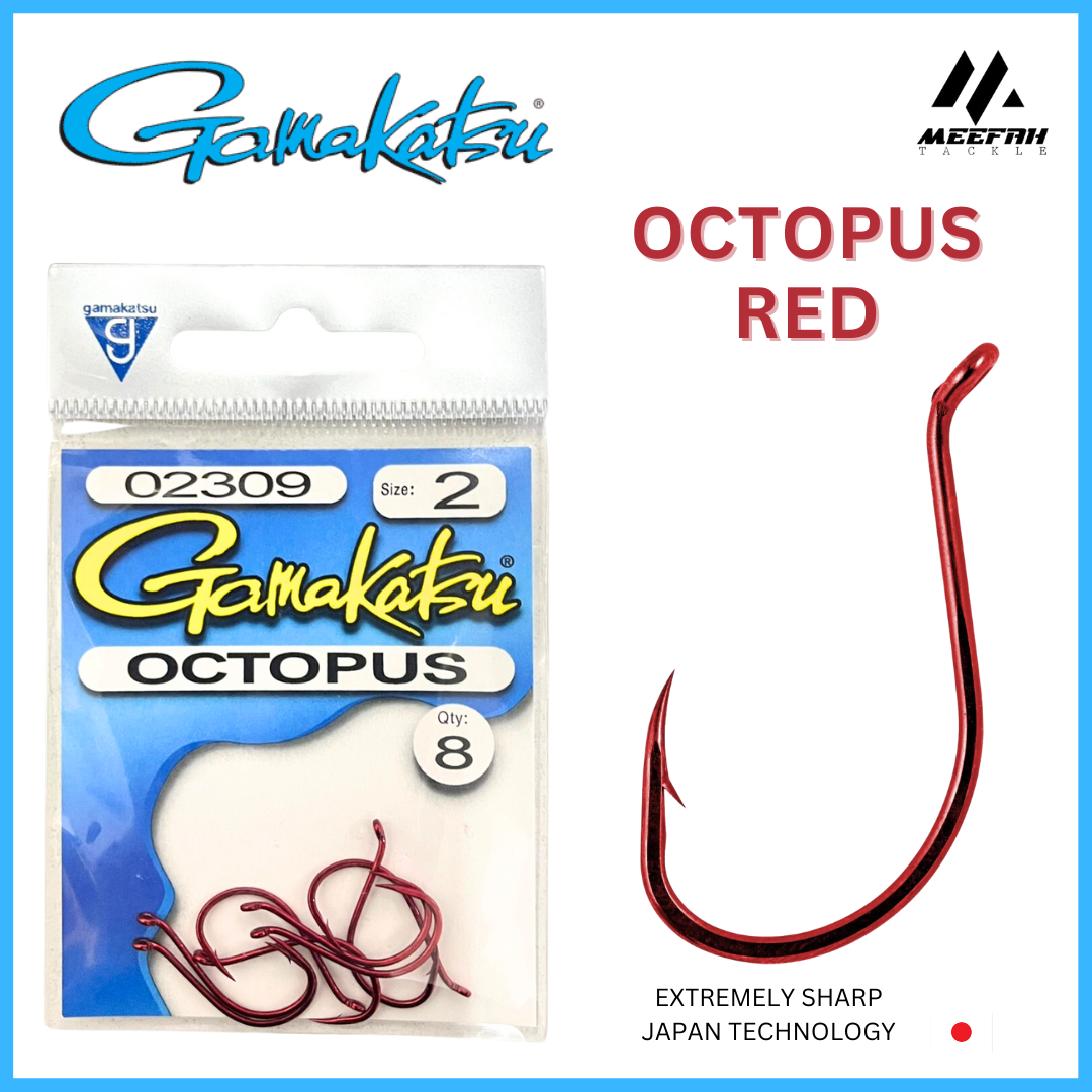 GAMAKATSU Octopus NSB ( Made in Japan ) - Fishing Hook Mata Kail Pancing –  Meefah Tackle