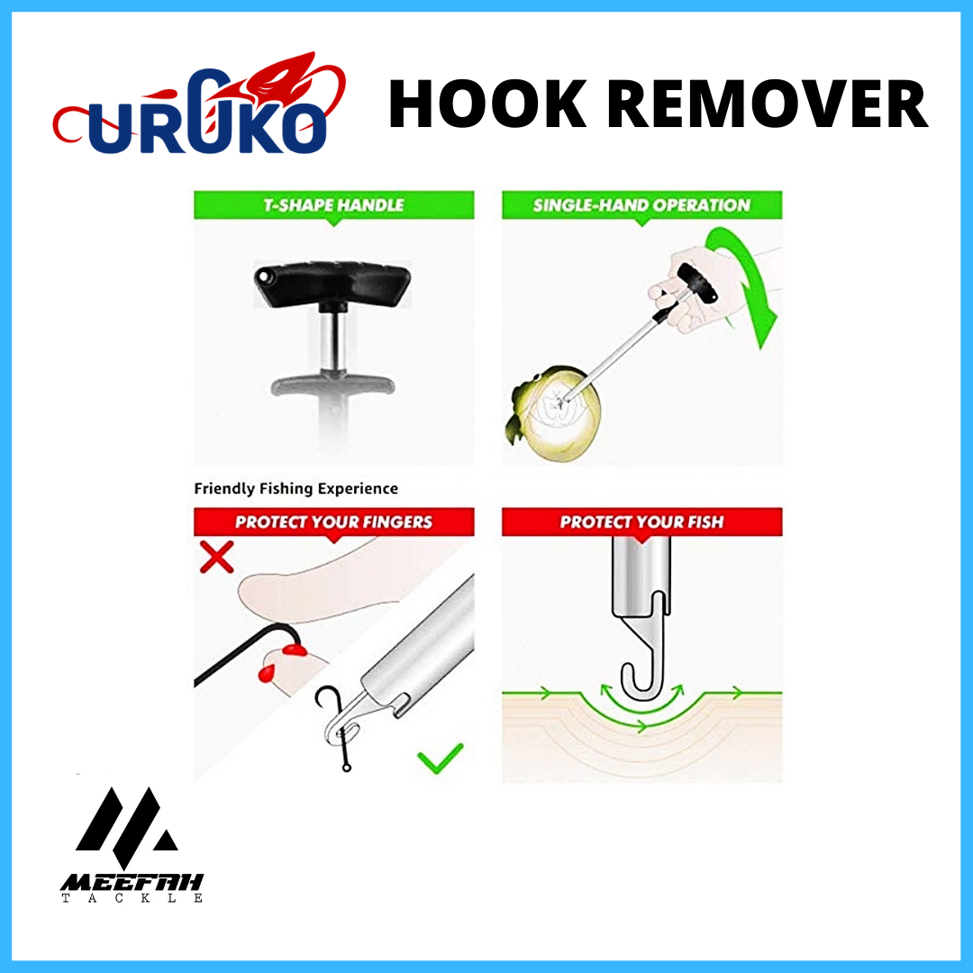 UROKO HOOK REMOVER HOOK EXTRACTOR PULLER HANDLE - CABUT MATA KAIL