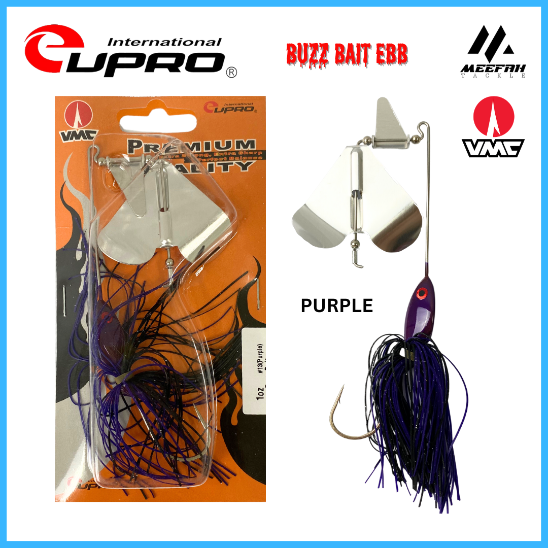 EUPRO Buzzbait 3/8oz 10.6g / 1/2oz 14.1g / 1oz 28g Vmc Hook EBB