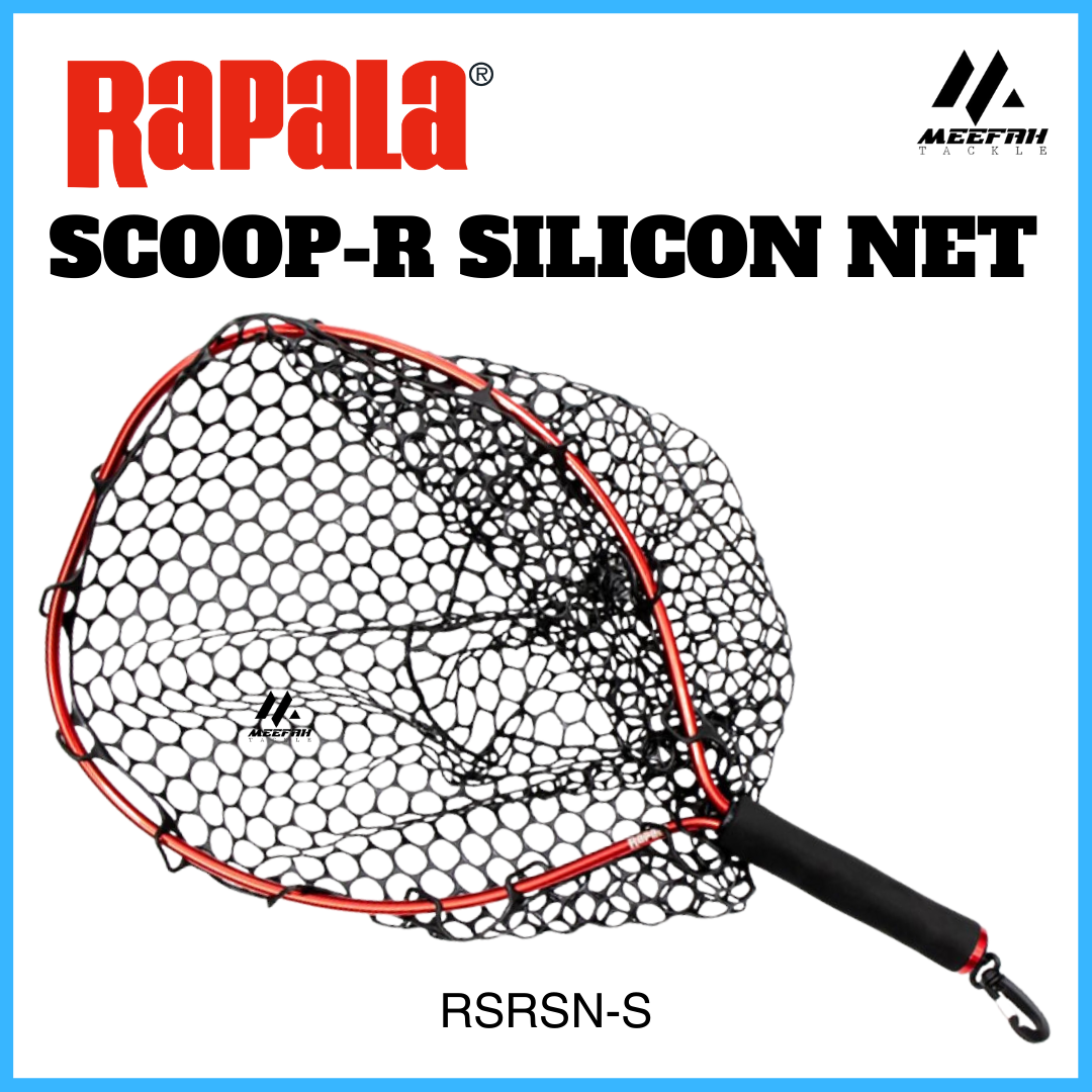 Rapala Scoop R Silicon Net RSRSN S Fishing Accessories Fishing Net – Meefah  Tackle