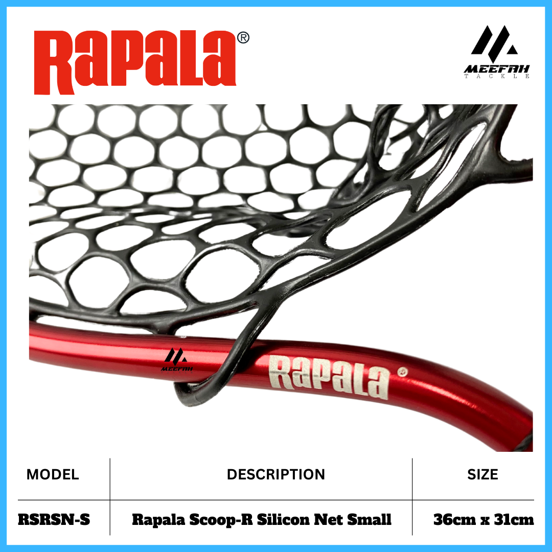 Rapala Scoop R Silicon Net RSRSN S Fishing Accessories Fishing Net – Meefah  Tackle